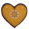 Geen Sierkussen hart bruin - l45xb45xh8cm