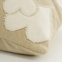 Geen Sierkussen hart off white - l45xb45xh10cm