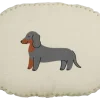 Geen Sierkussen ovaal hond donker grijs - l45xb35xh10cm