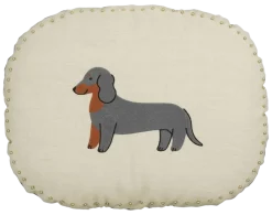 Geen Sierkussen ovaal hond donker grijs - l45xb35xh10cm