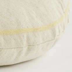 Geen Sierkussen rond popcorn roze - h10xd45cm