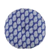 Geen Sierkussen rond ruit blauw - h10xd45cm