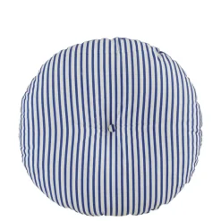 Geen Sierkussen rond ruit blauw - h10xd45cm
