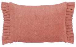 Geen Sierkussen ruffled d.roze - l55xb35xh10cm