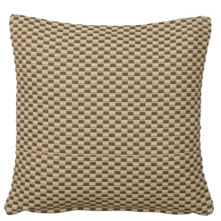 Geen Sierkussen ruit bruin - l45xb45xh10cm