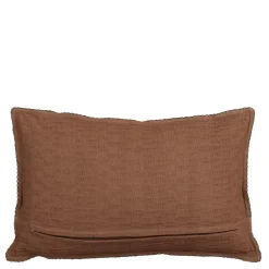 Geen Sierkussen ruit bruin - l55xb35xh10cm
