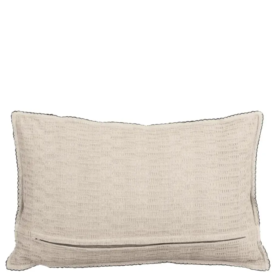 Geen Sierkussen ruit crème - l55xb35xh10cm
