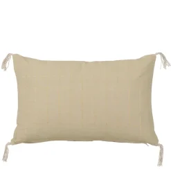 Geen Sierkussen ruit licht bruin - l55xb35xh10cm