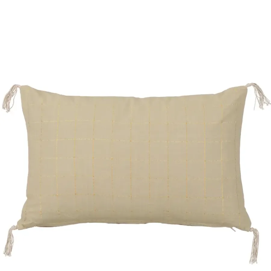Geen Sierkussen ruit licht bruin - l55xb35xh10cm