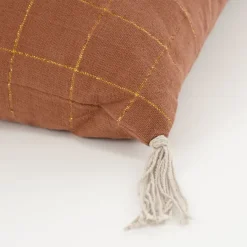 Geen Sierkussen ruit terra - l55xb35xh10cm