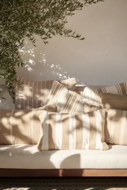 Geen Sierkussen streep beige - l55xb35xh10cm