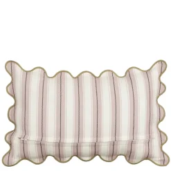 Geen Sierkussen strepen licht roze - l55xb35xh10cm