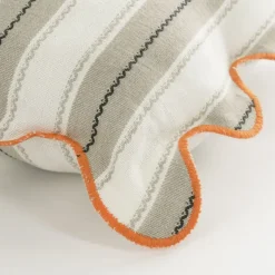 Geen Sierkussen strepen taupe - l55xb35xh10cm