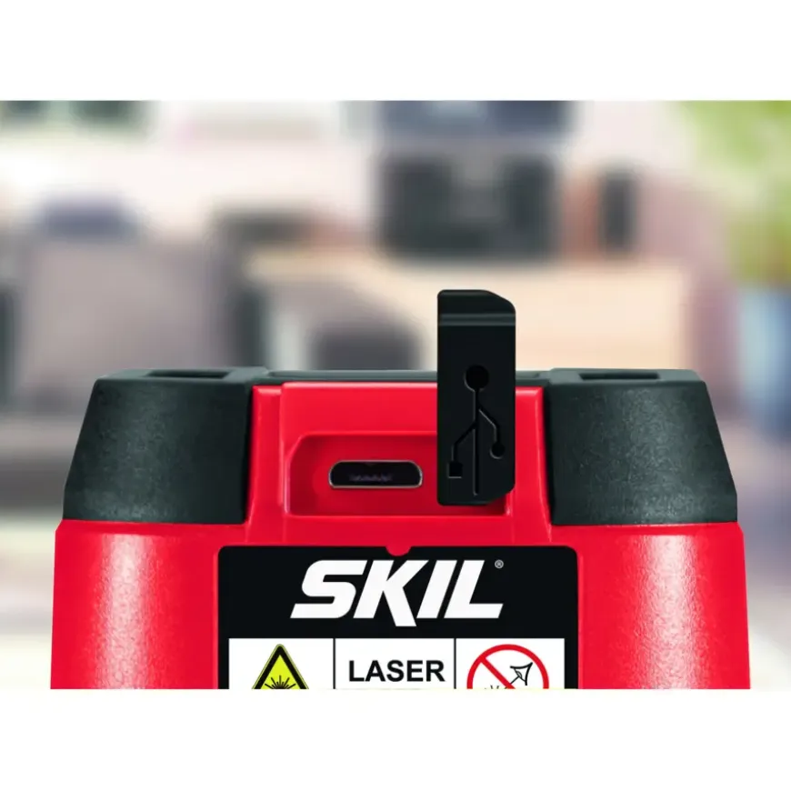 SKIL kruislijnlaser 15m 1910AA Li-ion accu – incl. USB lader en klem