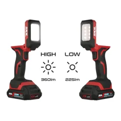 Skil 20V accuboormachine, LED-lamp & handstofzuiger incl. 2.0Ah accu+lader combinatieset