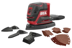 SKIL 20V multischuurmachine Compact Brushless 3720CD incl. 24 schuurbladen en 3 schuurhulpstukken (zonder accu)