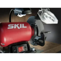 SKIL werkbankslijpmachine/dubbele schuurmachine 1355AA 400W inclusief 2 slijpschrijven 150mm