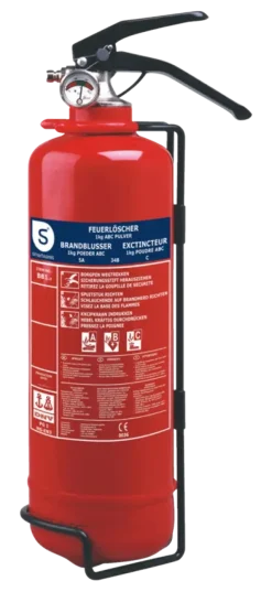 Smartwares Brandblusser BB1 Poeder 1 kg Brandklasse ABC Inclusief Ophangbeugel