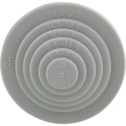 Snijnippel PG16 grijs tbv kabeldoos 20mm (10 stuks)