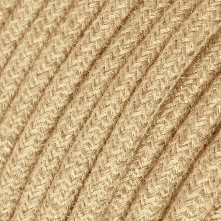 Snoer natuurlijk jute per cm