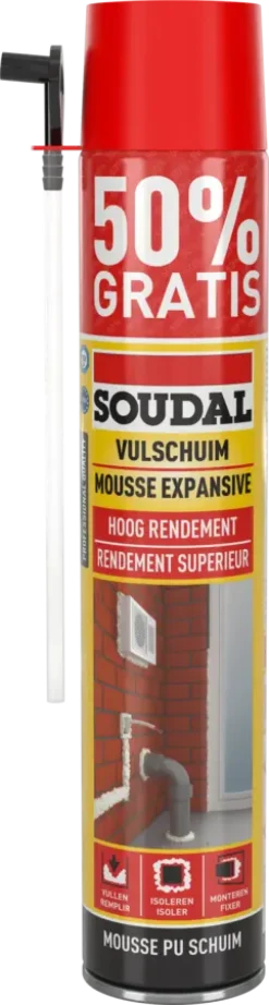 Soudal PU-schuim 750 ml (250 ml gratis)