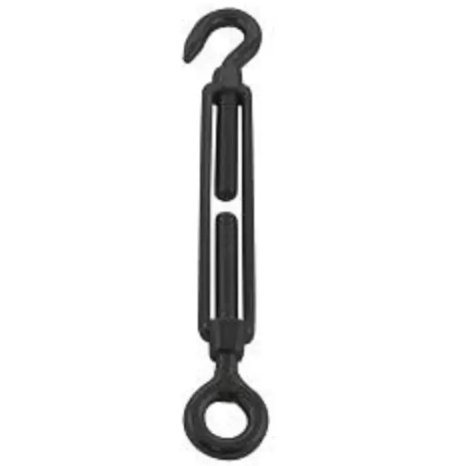 KPE Holland Spanner open behuizing m5 oog-haak RVS Zwart