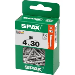 SPAX schroef T-Star Plus geel 4x30 mm 50 stuks