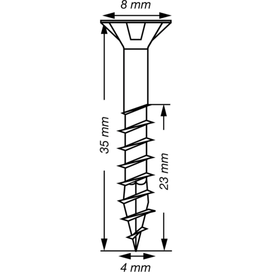 SPAX schroef T-Star Plus roestvast 4x35 mm 150 stuks