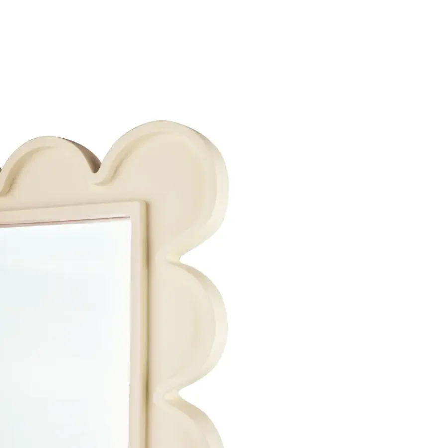 Geen Spiegel beige met randjes