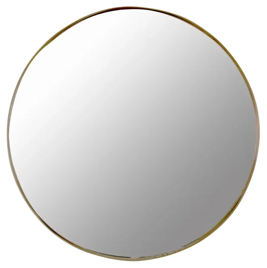 KARWEI Spiegel Coco rond goud 70cm