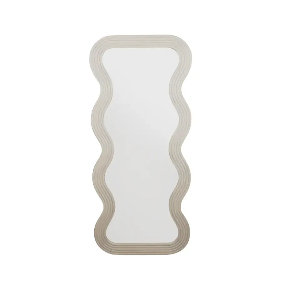 KARWEI Spiegel houten frame beige 60x135x2,2cm