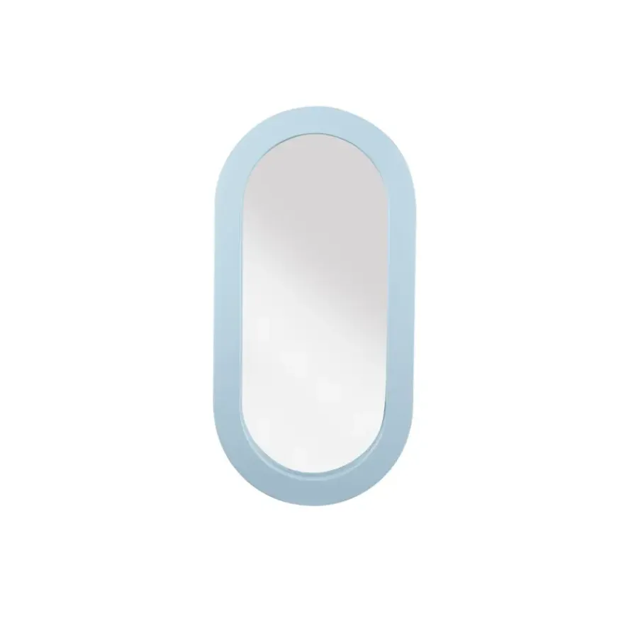 KARWEI Spiegel met houten frame blauw 20x40x2,5cm