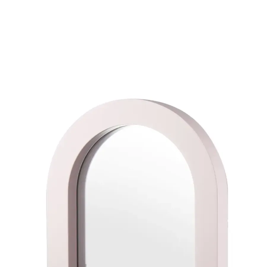 KARWEI Spiegel met houten frame lila 20x40x2,5cm
