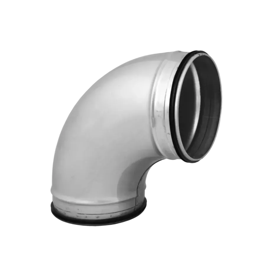 Geen Spiraalbuis 90° Bocht Ø 125 mm