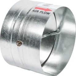 Geen Spiraalbuis Verbinder met Terugslagklep Ø 125 mm
