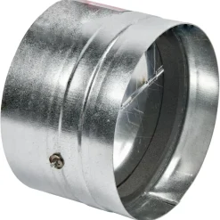 Geen Spiraalbuis Verbinder met Terugslagklep Ø 125 mm