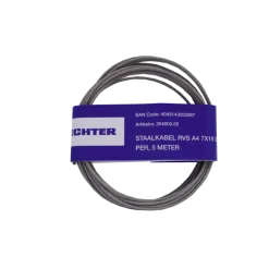 Seilflechter STAALKABEL RVS A4 7X19 2MM 5MTR