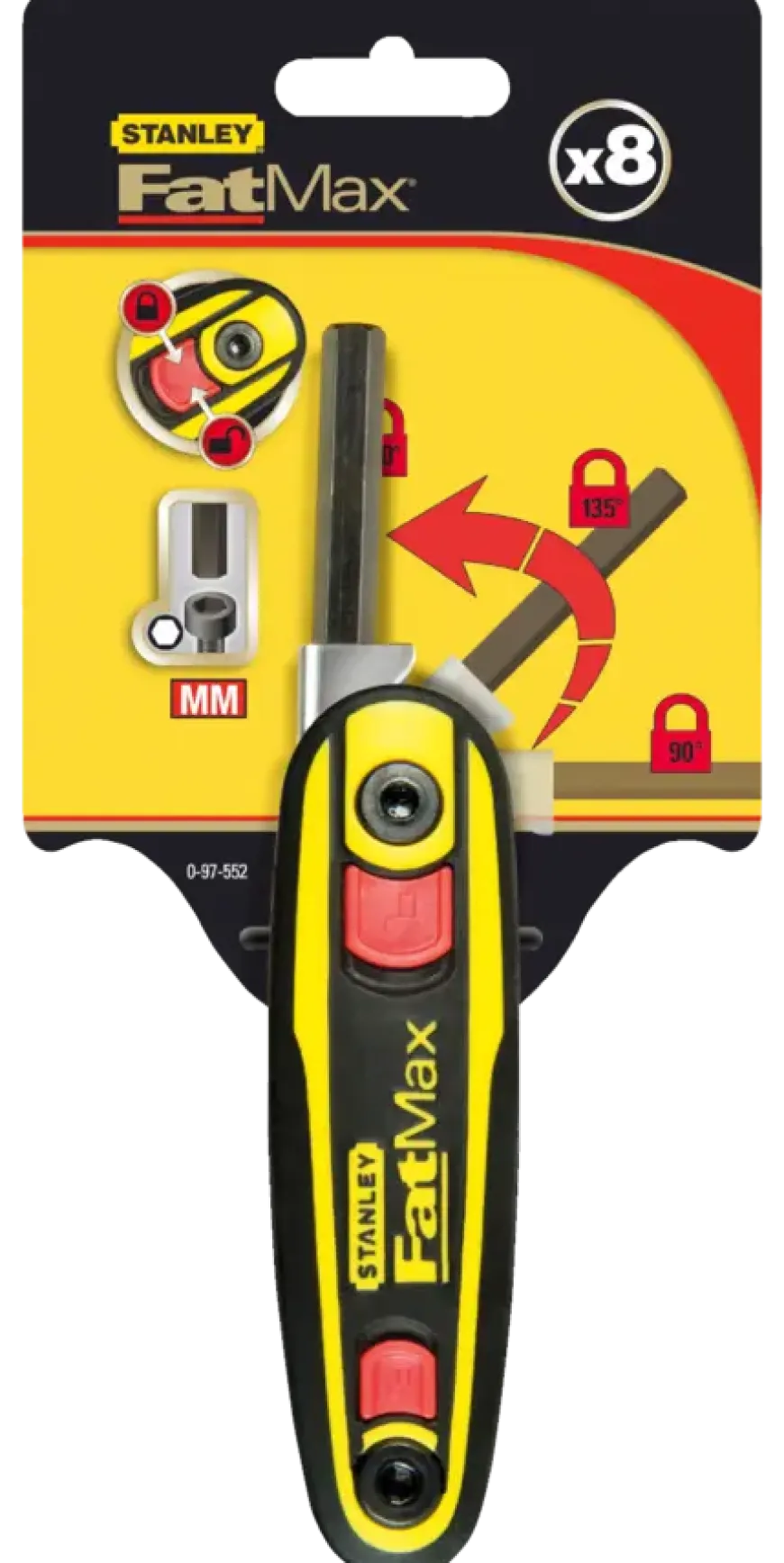Stanley Fatmax stiftsleutelset 0-97-552 8-delig