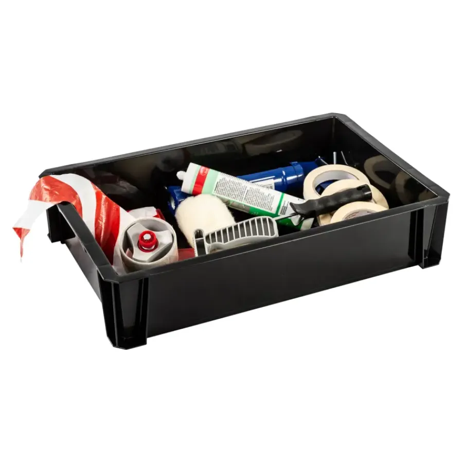 Iris Stapelbare krat Heavy Duty 18L zwart