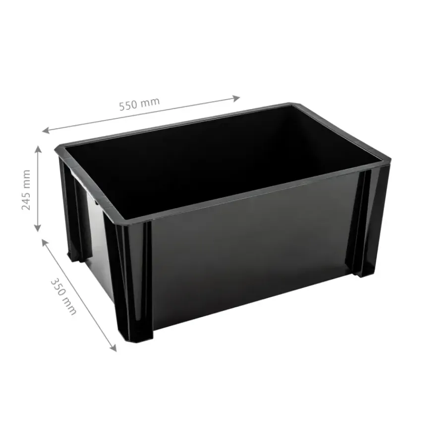 Iris Stapelbare opbergbox Heavy Duty 36 liter zwart