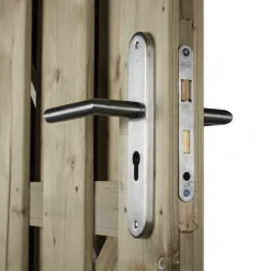 STARX Tuinpoortsluiting poortslot met insteekslot SKG 1-ster RVS