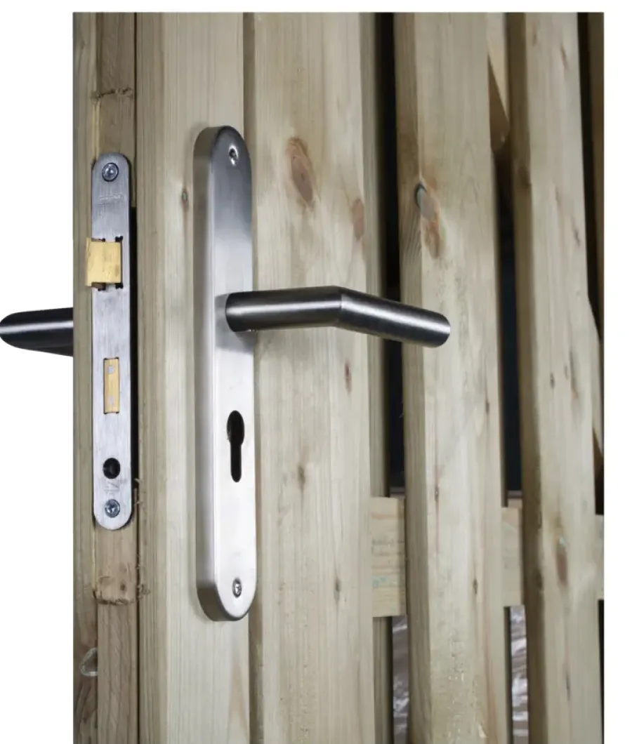 STARX Tuinpoortsluiting poortslot met insteekslot SKG 1-ster RVS