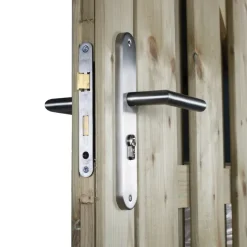 STARX Tuinpoortsluiting poortslot met insteekslot SKG 1-ster RVS