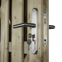 STARX Tuinpoortsluiting poortslot met insteekslot SKG 1-ster RVS