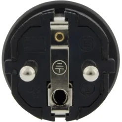 Stekker Rubber Geaard Spatwaterdicht Zwart