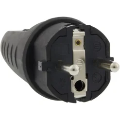 Stekker Rubber Geaard Spatwaterdicht Zwart
