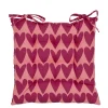 Geen Stoelkussen hartjes 40 x 40 x 5 cm roze