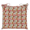 Geen Stoelkussen tuin katoen geometrisch design roze 40 x 40 x 5 cm