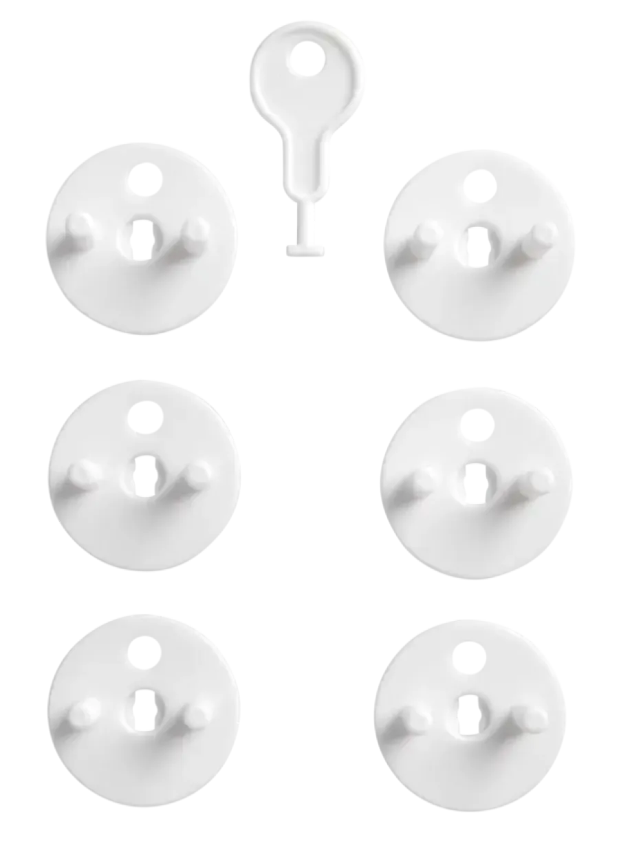 Secu Stopcontact plug met sleutel 6 stuks