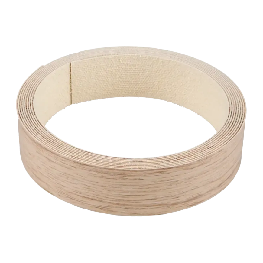 Strijkband naturel eiken 23 mm 2,5 m